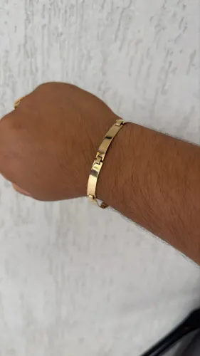 Bracelete em ouro 18k maciço novo 12.6g