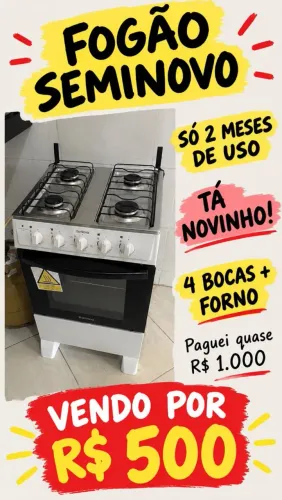 Fogão novo