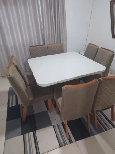 Mesa de jantar Pérolas com 8 lugares