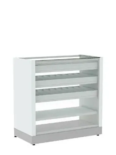 BALCAO COMERCIAL ABERTO 1.00X1.00X0.50 BRANCO NOVO