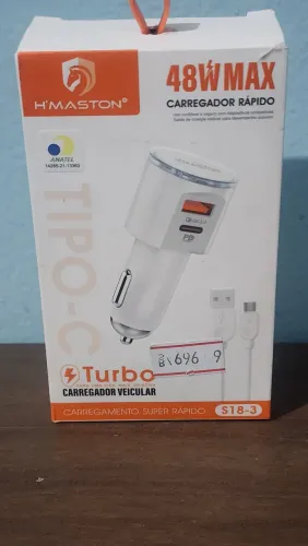 Carregador celular para carro tipo-c