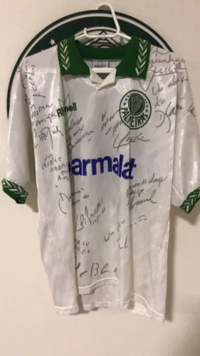 Camisa do Palmeiras de Jogo autografada 94/95
