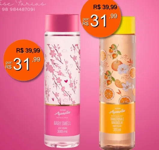 Aquavibe Baby Smell Body Splash, Aquavibe Tangerina & Magnólia - 300 ml e