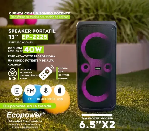 CAIXA DE SOM ECOPOWER EP-2225