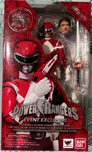 Sh Figuarts Bandai Power Ranger Vermelho - Red Ranger - Event Exclusive 25 anos - Original