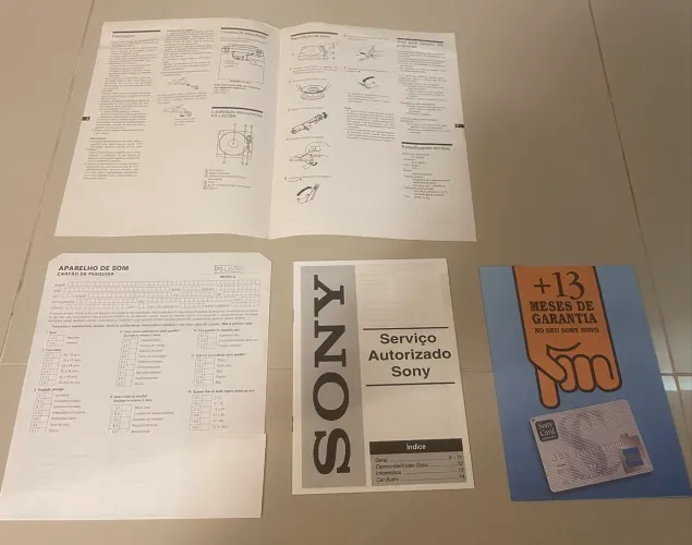 Manual de instruções Aparelho Sony PS - LX57BR