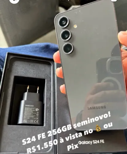 Samsung S24 FE 256GB seminovo