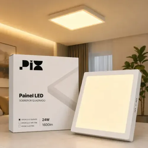 Painel LED 24W 3000k - Luz Quente