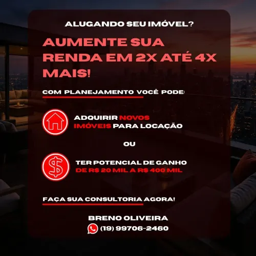 AUMENTE SUA RENDA 4X COM SEU MÓVEL ALUGADO! 
