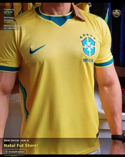 Camisa do Brasil Amarela 2026