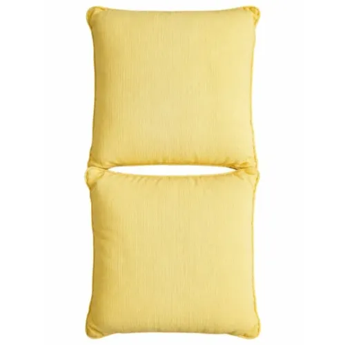 2 almofadas 40x40 amarelas. Capa com ziper