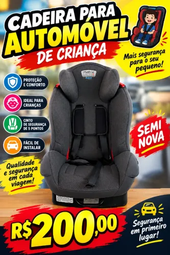 Cadeira de Automovel para Crianca