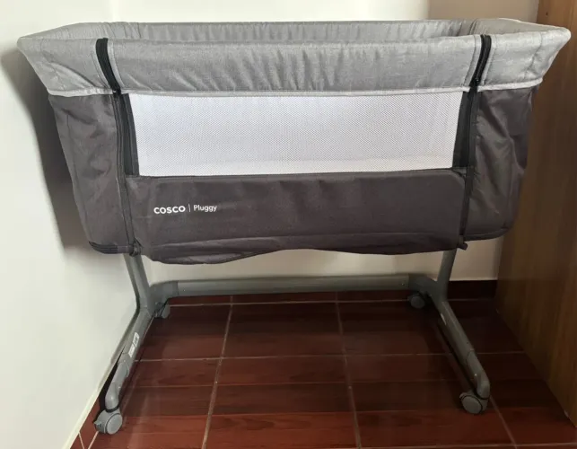 Berço Cosco Co-bed Pluggy - Cinza Escuro