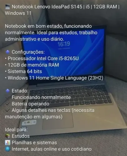 Notebook Lenovo