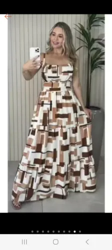 Vestido lindo em duna