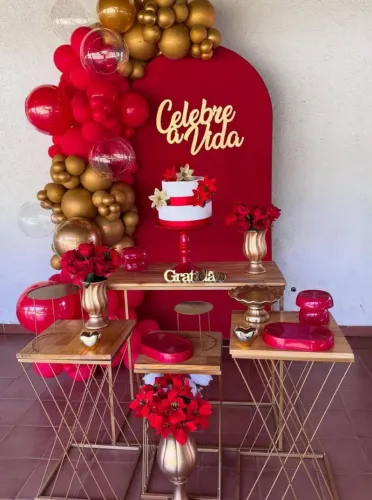 Decoração de festa e pegue e monte