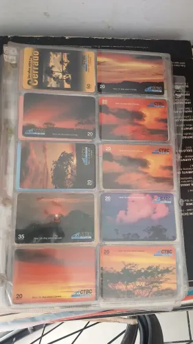 Coleção de cartão telefônico série cerrado 48 uni