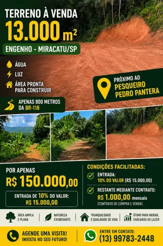 Chácara a venda Miracatu/SP