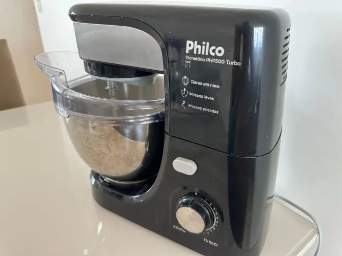 Batedeira planetária philco, modelo PHP 500 turbo inox