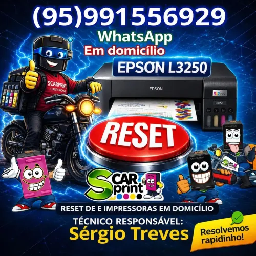 Reset das almofadas e Reset de impressoras em domicílio 