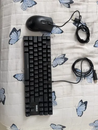 Mouse HyperX e Teclado Mancer