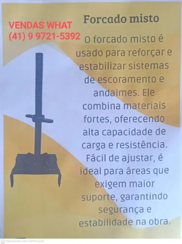FORCADO MISTO PARA OBRA
