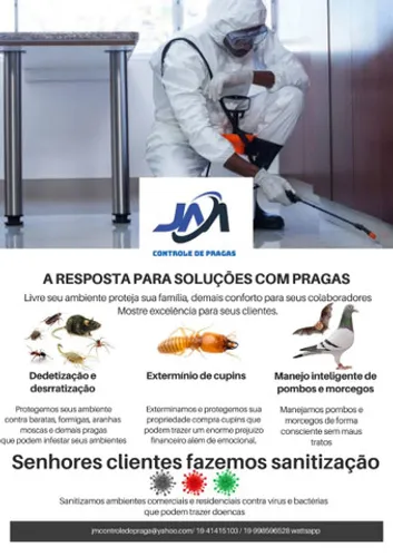 Desinsetização JM Controle de Pragas
