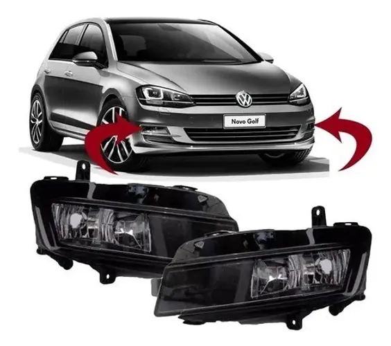 Par Farol Milha Neblina Vw Golf 2014 2015 2016 2017 2018