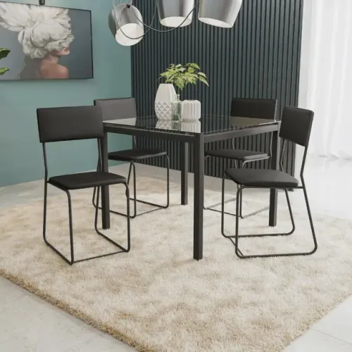 Conjunto Mesa de Jantar Atlanta Kappensberg **nova na caixa**