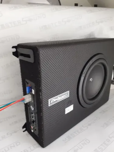 Box Falcon. amplificado. Slim, 400RMS, sub 8". Garantia. Novo. Instalado.