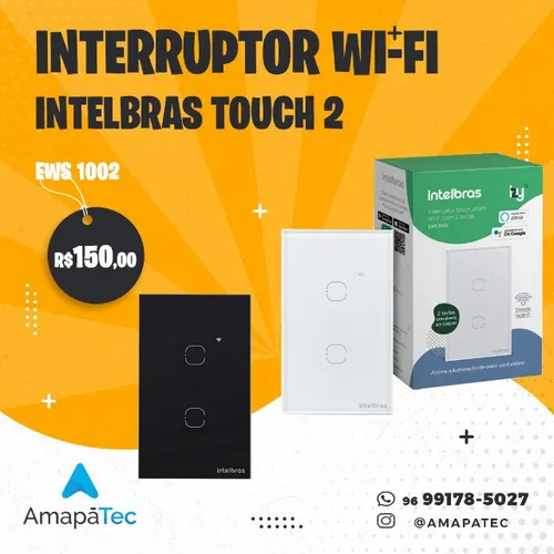 Interruptor Intelbras  Wi-Fi Touch 2