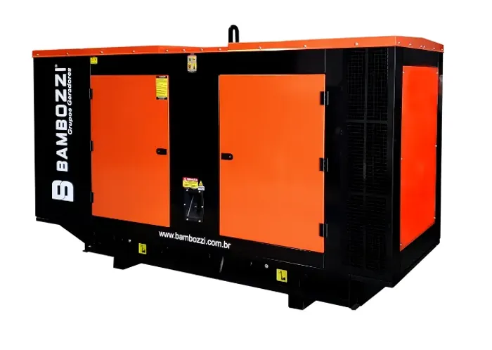 Gerador Diesel 34 KVA monofásico 220/440 Bambozzi com ATS