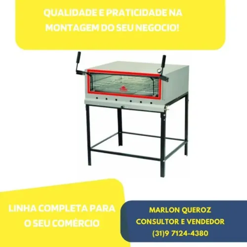 Forno Refratário Progas 90x90 CM Novo