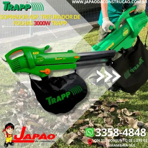 Soprador Aspirador e Triturador de Folhas 3000W Trapp Oferta Por Tempo Limitado