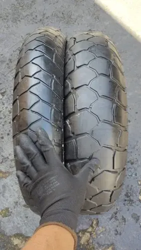 Par pneu usado Michelin Anakee Adventure 170/60-17 e 120/70-19