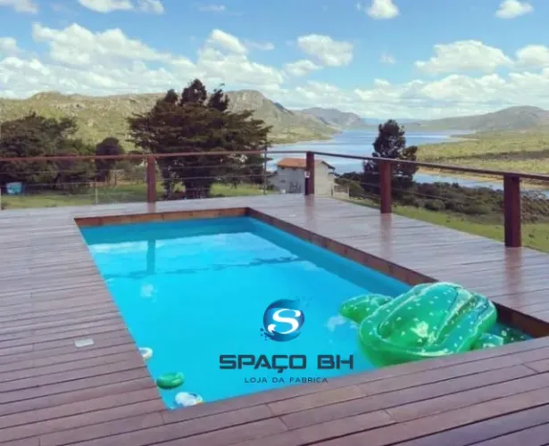 Piscina de fibra 7.60m com bomba e filtro e jatos de hidro! Piscinas Spaço BH