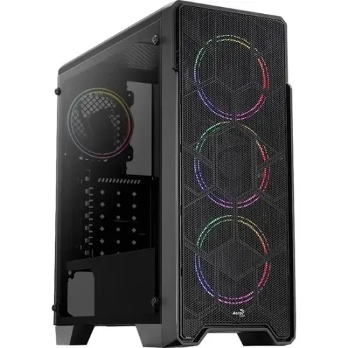 Gabinete Gamer Aerocool Ore Saturn *Com 3 Fans Led Rgb* - WZetta