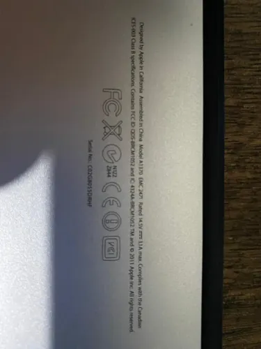 Macbook Modelo A1370