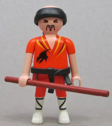 Playmobil figura série 3 Careca das artes marciais