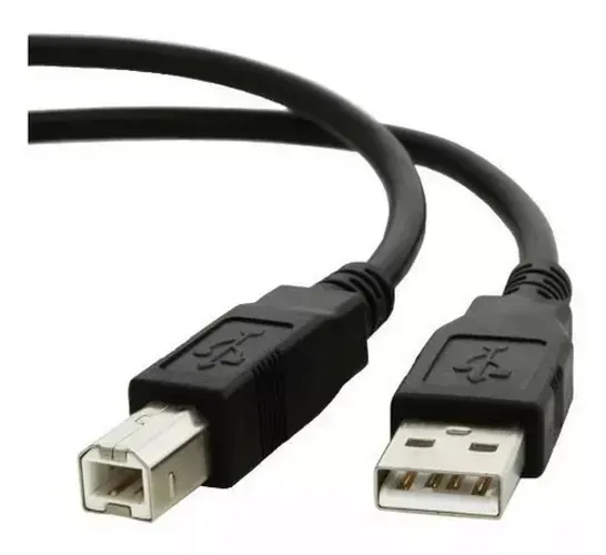 Cabo Usb Para Impressora Universal Padrão Cor Preto