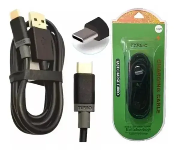 Cabo Usb Cartelado Tipo C 1 Metro