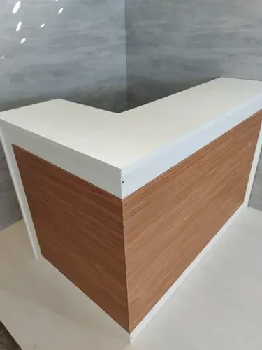 balcão para recepção Lana atendimento em pé branco 