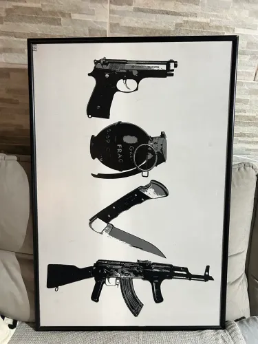 Quadro decorativo Steez armas