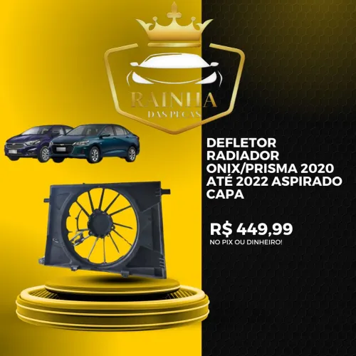 Defletor Radiador Onix 2020 até 2025 Aspirado Capa - NOVO ORIGINAL