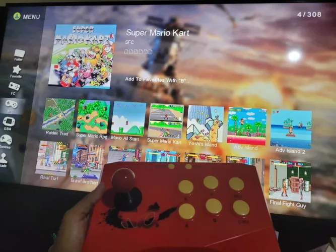 Fliperama Emulador Multijogos 2 Controles Wireless - Novo