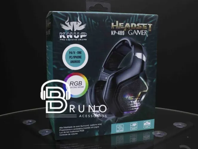 Headset gamer rgb PC notebook 