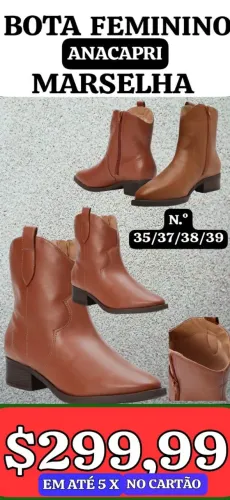 BOTA ANACAPRI, COM SUPER DESCONTO, LEIAM: