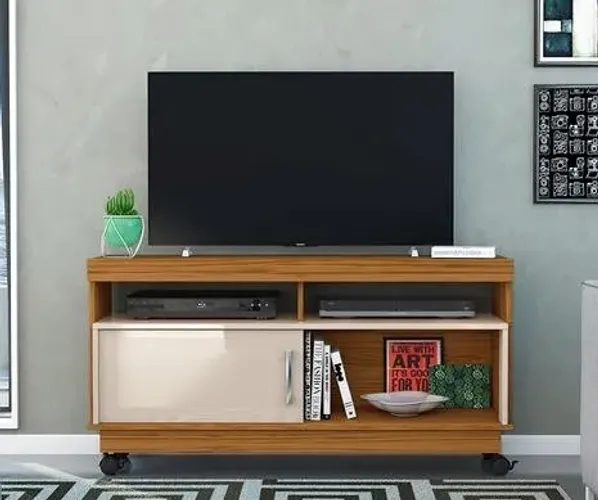 Rack Arthur Naturale Off White Madetec - Entrega Rápida!
