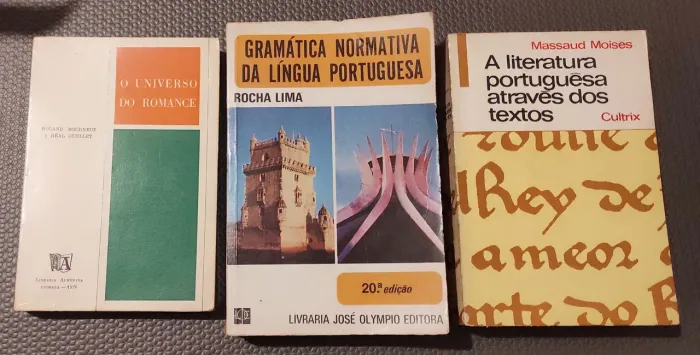 3 livros académicos de gramática e literatura portuguesa - Portugal