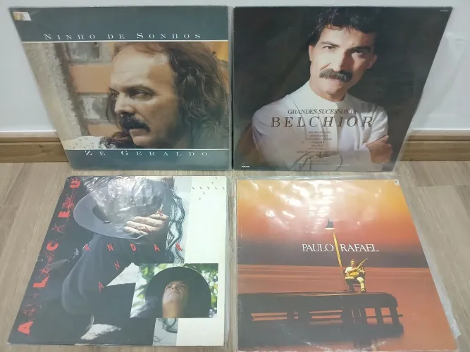 Disco vinil Belchior Ze Geraldo Alceu Valença e Paulo Rafael 
